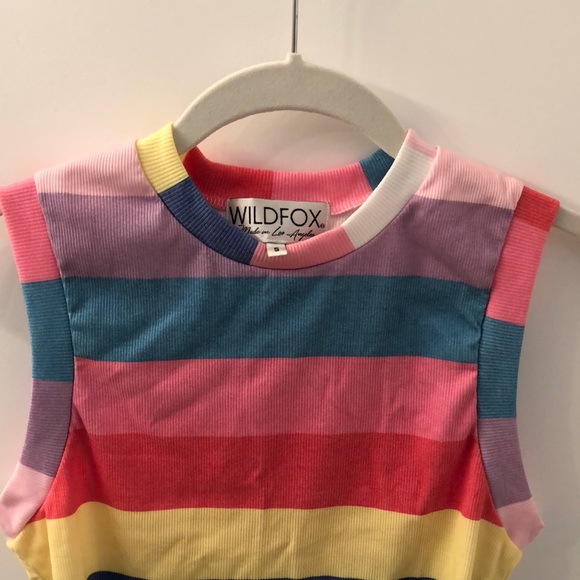 Striped cropped Wildfox tank - Picture 2 of 3